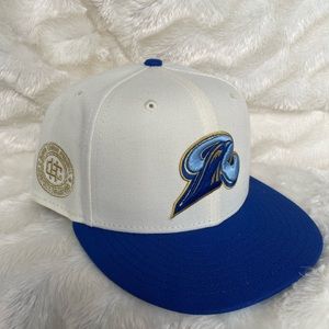New Era 59FIFTY Hat Tacoma Rainiers Cream Blue 7 5/8